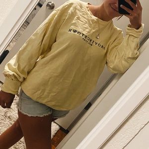 Provincetown yellow crew neck